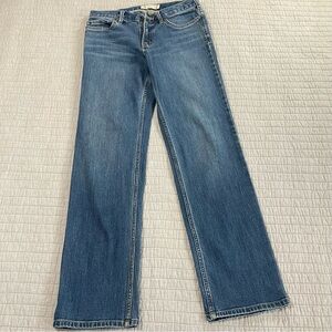 Carhartt Blue Straight Leg Rugged Flex Blaine Jeans Original Fit Denim Women’s 4